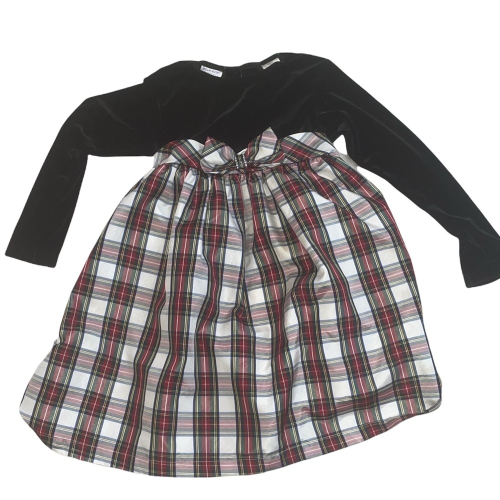 Plaid Velvet Holiday Dress